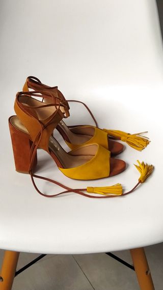 Sandalias Vicenza Amarillas-Marrón 38