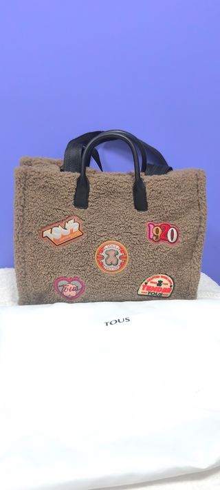 Bolso Tous marrón -  peluche