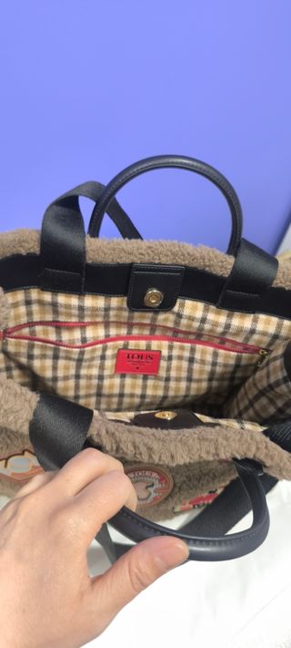 Bolso Tous marrón -  peluche