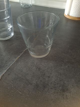 6 Vasos cristal transparentes