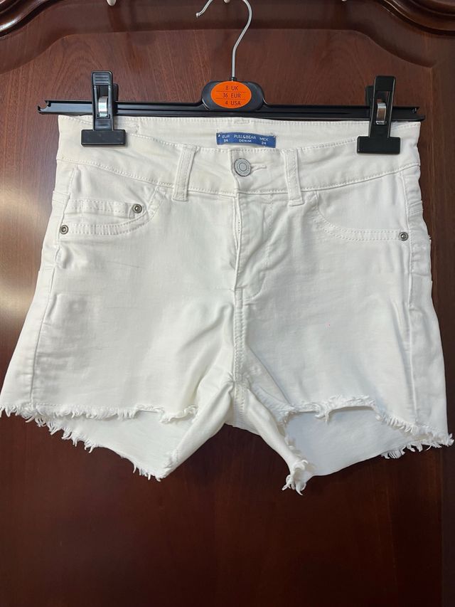 Shorts Pull & Bear blancos XS