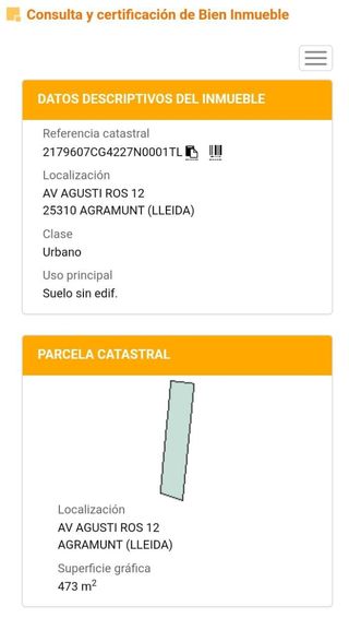 Solar edificable adosadas o pisos - Agramunt