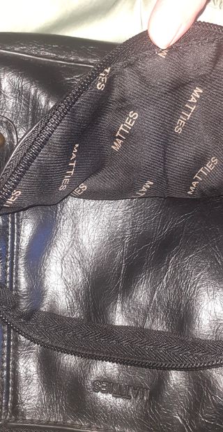 Bolso MATTHIES de piel negro