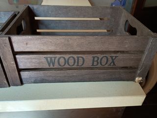 3 Cajas madera eventos
