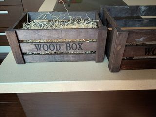 3 Cajas madera eventos