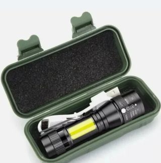 2X Torce LED USB Ricaricabili Torcia NUOVE 