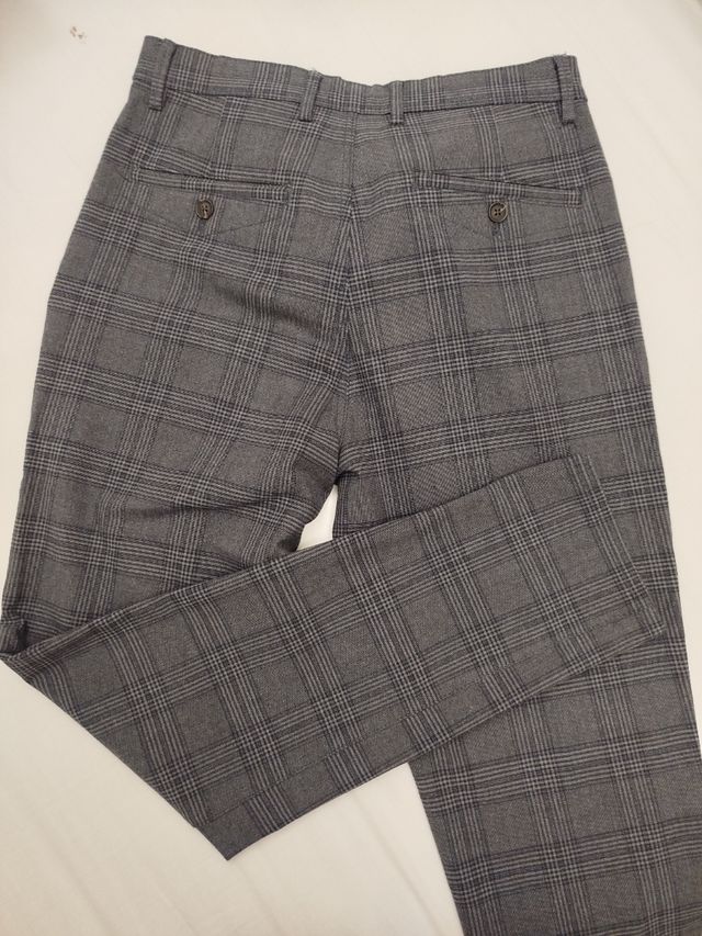 Pantalón Zara Hombre Gris Talla M