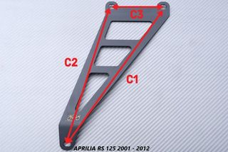 Tirante soporte escape APRILIA RS 125 2001 - 2012
