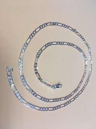 Collar plata - Eslabón 4mm