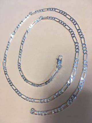 Collar plata - Eslabón 4mm