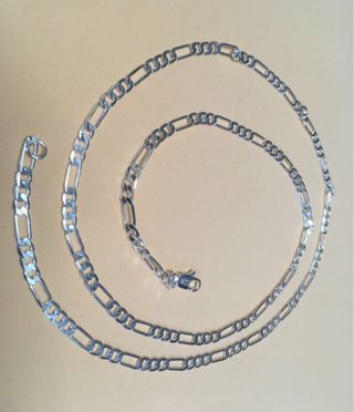 Collar plata - Eslabón 4mm