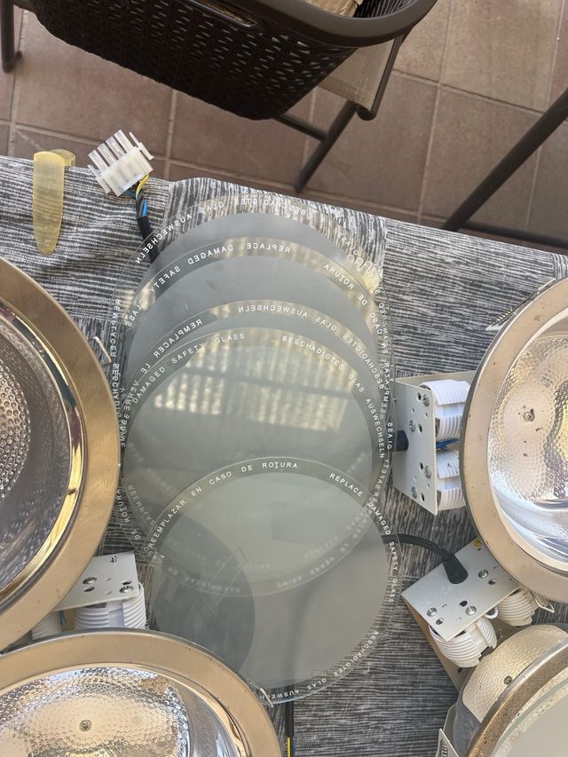 6 Luci da incasso in cucina - Metallo con lampadine