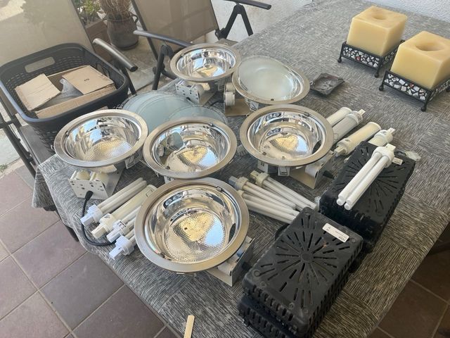 6 Luci da incasso in cucina - Metallo con lampadine