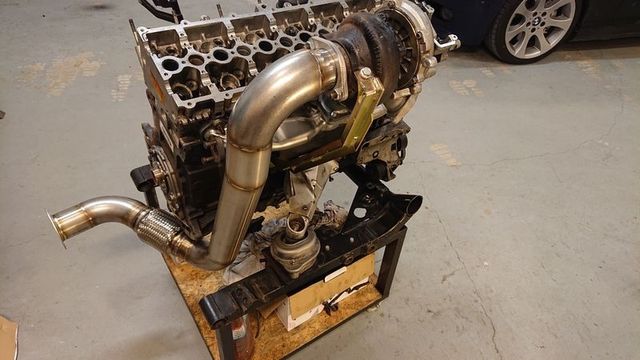 Donwpipe turbo arriba swap patrol bmw