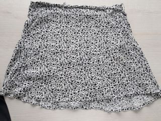 Falda Flores Blanco&Negro