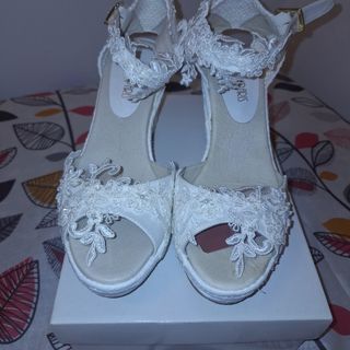 Zapatos novia blancos
