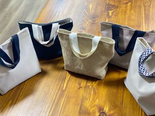 Bolsos de mano de yute - loneta 