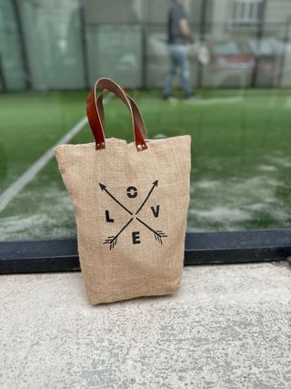 Bolsos de mano de yute - loneta 