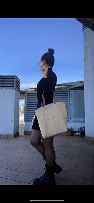 Bolsos de mano de yute - loneta 
