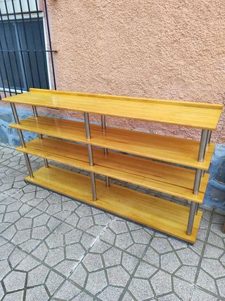 Estantería de bar / contrabarra de madera de pino