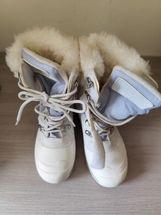Botas Nieve Invierno - Blancas y gris