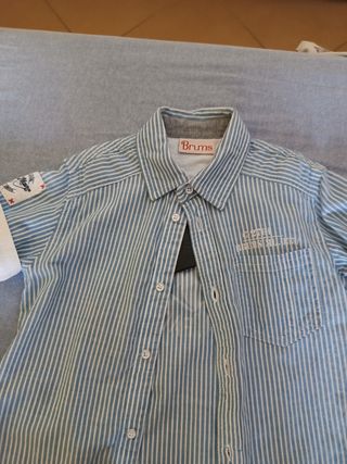 Completo bimbo: camicia jeans, camicia a maniche c