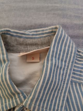 Completo bimbo: camicia jeans, camicia a maniche c