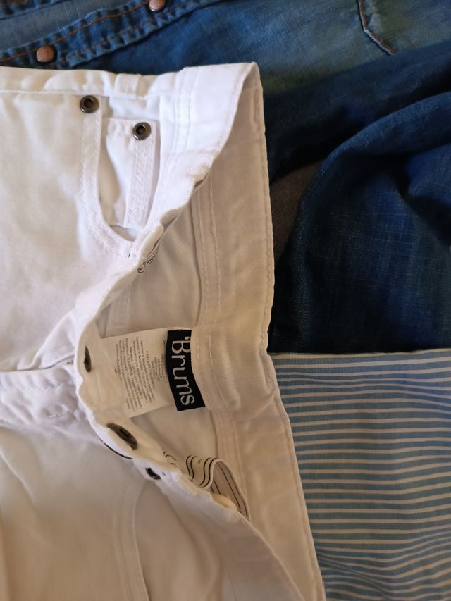 Completo bimbo: camicia jeans, camicia a maniche c