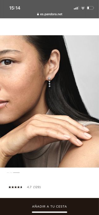 Pendientes Pandora Plata Brillantes