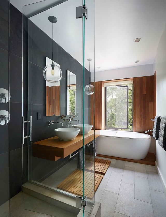 Baños modernos: 2 diseños