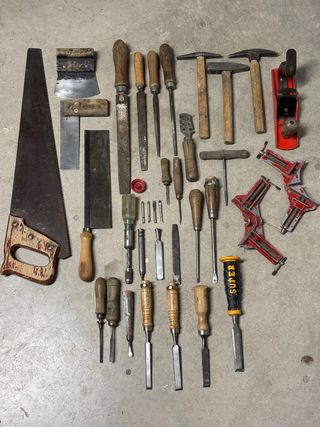 Herramientas carpintero vintage