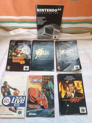 Manuales Nintendo 64 - Zelda, Donkey Kong, 007