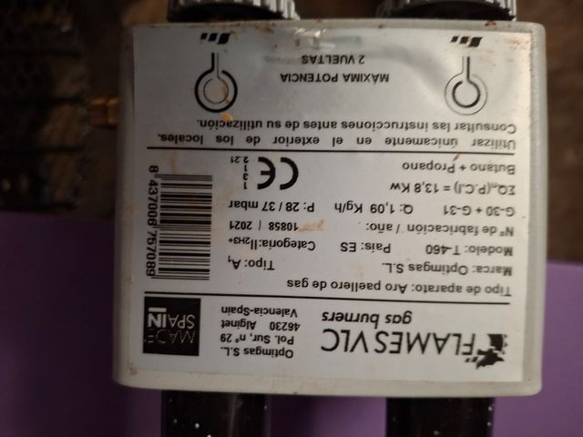 Paellero FLAMES VLC - Negro