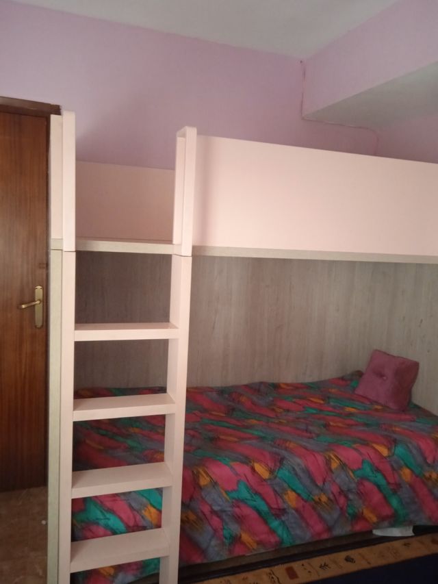 Litera infantil madera - beige/rosa