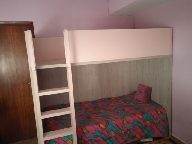 Litera infantil madera - beige/rosa