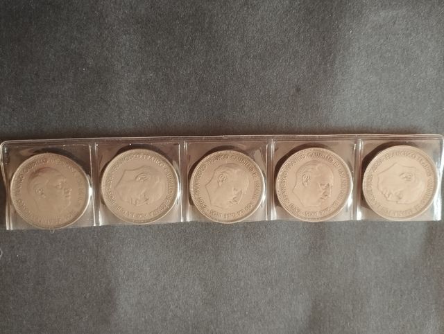 Monedas 25 pesetas Franco 1957 - Lote