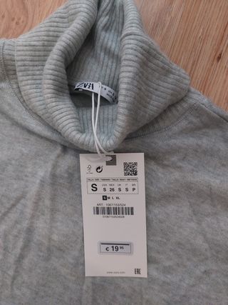Vesrido cuello alto Zara - nuevo con etiqueta