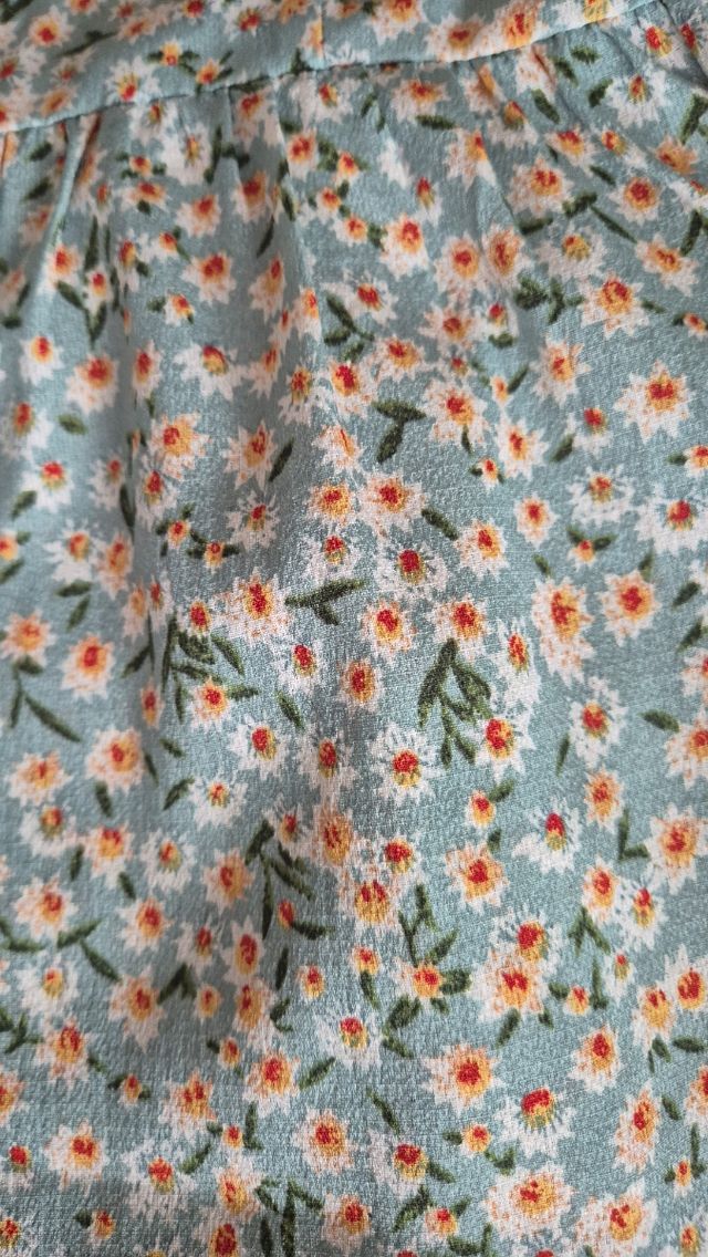 Mono azul estampado flores - Talla S