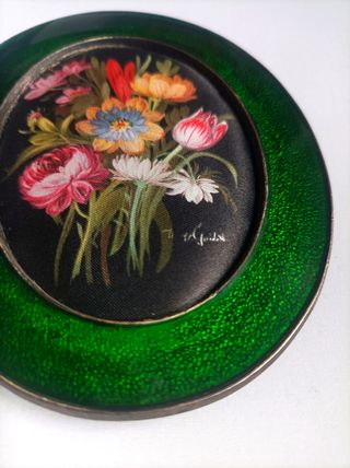 Cuadro antiguo flores