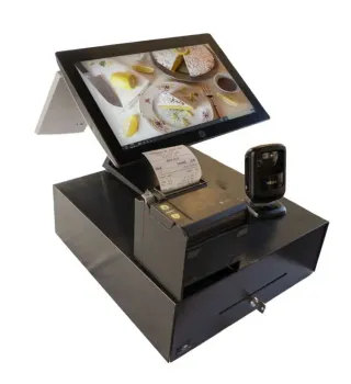 TPV HP RP9 i5 táctil: Sistema completo cafetería