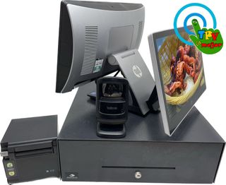 TPV HP RP9 i5 táctil: Sistema completo cafetería