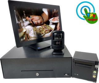 TPV HP RP9 i5 táctil: Sistema completo cafetería