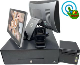 TPV HP RP9 i5 táctil: Sistema completo cafetería