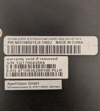 MSI GeForce GTX 1060 Super JetStream