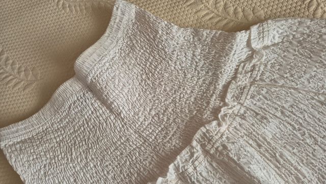 Falda blanca Bershka talla S