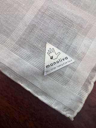 Fazzoletto portafortuna Manoliva bianco