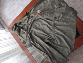 Chaqueta verde militar niña talla XL