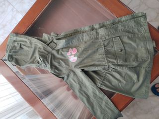 Chaqueta verde militar niña talla XL