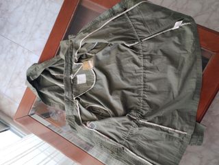 Chaqueta verde militar niña talla XL