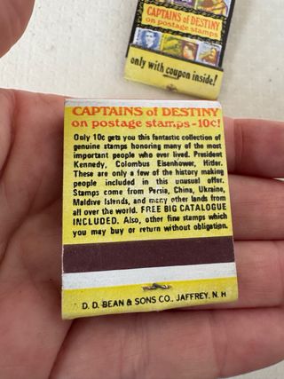 Scatoline fiammiferi vintage Usa